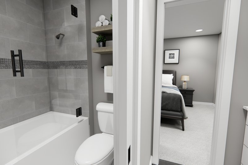 Architectural House Design - Interior - Bathroom 1 for Craftsman House Plan #51-1472 - 3 bed, 2.5 bath