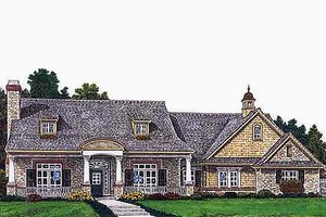 Colonial Exterior - Front Elevation Plan #310-693