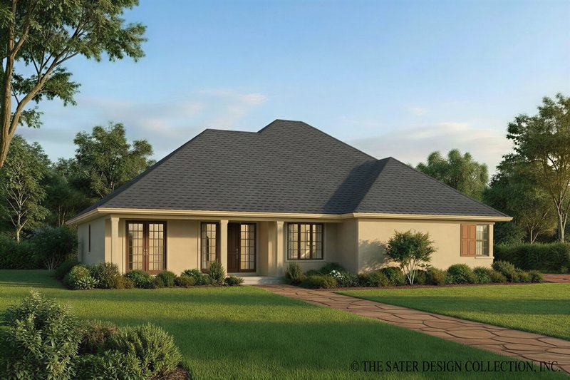 Home Plan - Exterior - Rear Elevation for Country House Plan #930-186 - 3 bed, 2 bath