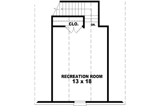 Floor Plan - Upper Floor for Traditional House Plan #81-985 - 3 bed, 2 bath