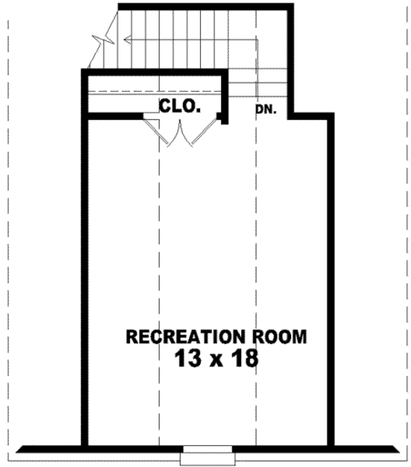 Traditional Floor Plan - Upper Floor Plan #81-985