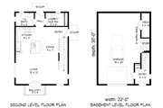 Contemporary Style House Plan - 2 Beds 2.5 Baths 1465 Sq/Ft Plan #932-324 