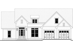 Exterior - Front Elevation 4 for Farmhouse House Plan #430-281 - 3 bed, 2.5 bath