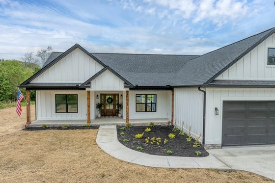 Exterior - Other Elevation 1 for Ranch House Plan #123-120 - 3 bed, 2.5 bath