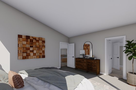 Interior - Bedroom for Modern House Plan #1060-155 - 1 bed, 1.5 bath