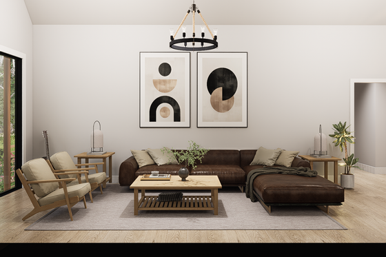Interior - Family Room 1 for Farmhouse House Plan #54-678 - 3 bed, 3.5 bath