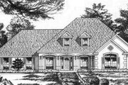 European Style House Plan - 4 Beds 2 Baths 2002 Sq/Ft Plan #40-359 