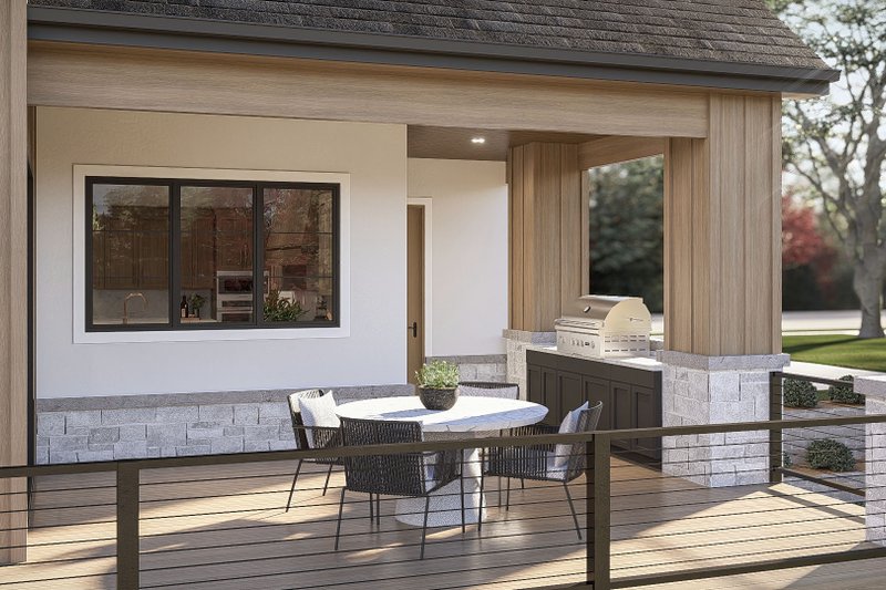 Home Plan - Exterior - Outdoor Living for Beach House Plan #455-820 - 2 bed, 2.5 bath