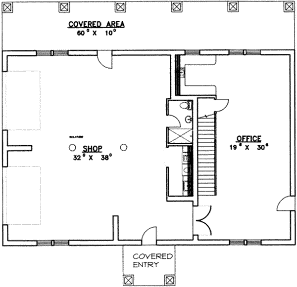 House Design - Traditional Floor Plan - Main Floor Plan #117-423