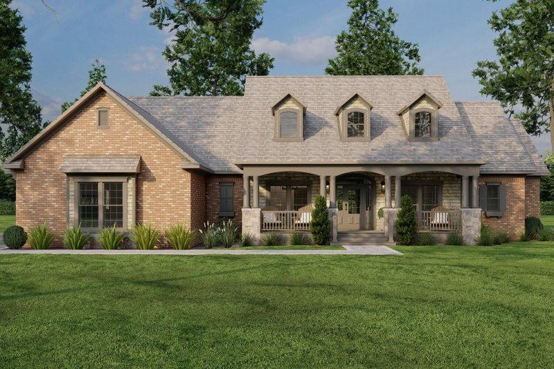 Home Plan - Southern Exterior - Front Elevation Plan #17-2588