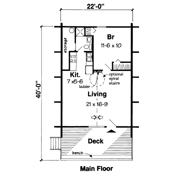 Floor Plan - Main Floor Plan #312-544