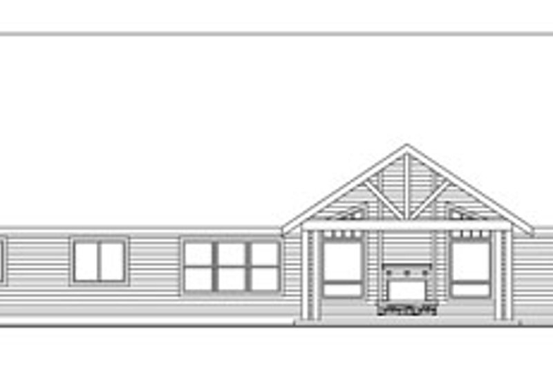 Home Plan - Exterior - Rear Elevation for Craftsman House Plan #124-760 - 4 bed, 3.5 bath