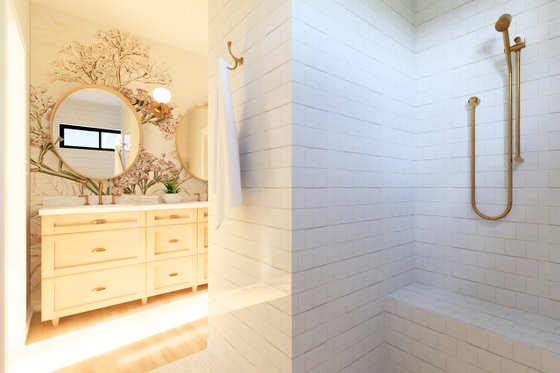 Interior - Master Bathroom 1 for Farmhouse House Plan #126-247 - 3 bed, 2 bath