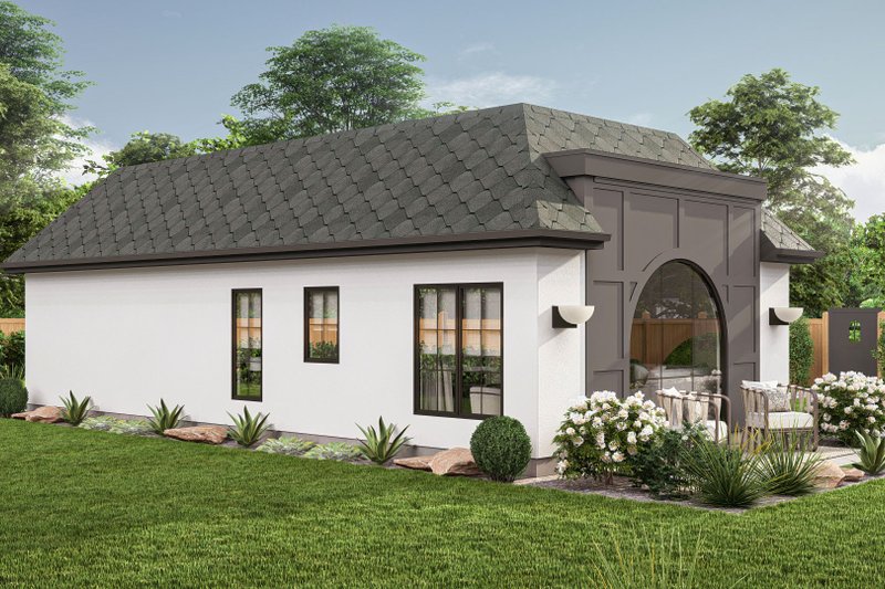 House Blueprint - Exterior - Other Elevation for Modern House Plan #455-447 - 2 bed, 1 bath