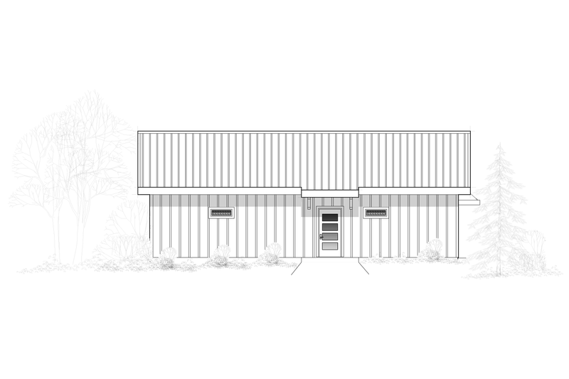 Architectural House Design - Exterior - Other Elevation 1 for Modern House Plan #123-126 - 2 bed, 2.5 bath