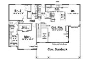 Contemporary Style House Plan - 3 Beds 3 Baths 2816 Sq/Ft Plan #126-251 