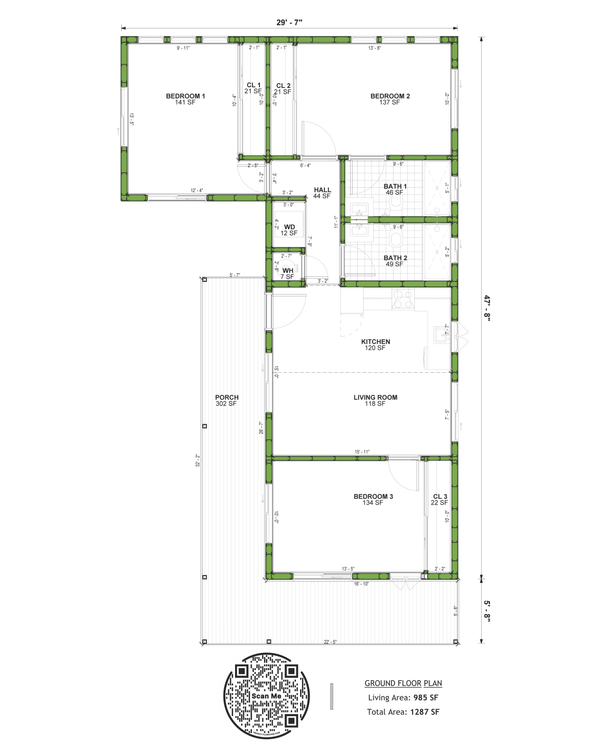 Architectural House Design - Adobe / Southwestern Floor Plan - Main Floor Plan #1106-47