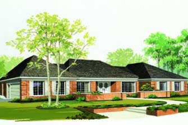 Architectural House Design - Traditional Exterior - Front Elevation Plan #72-178