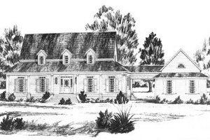 Country Exterior - Front Elevation Plan #36-297