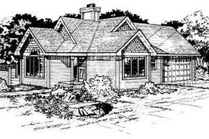 Traditional Exterior - Front Elevation Plan #50-205