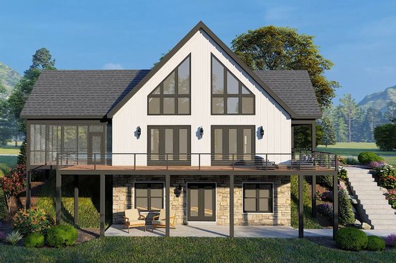 Exterior - Other Elevation for Country House Plan #932-1227 - 4 bed, 3.5 bath