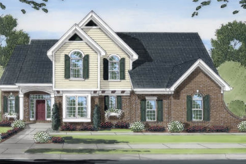 Dream House Plan - Traditional Exterior - Front Elevation Plan #46-414