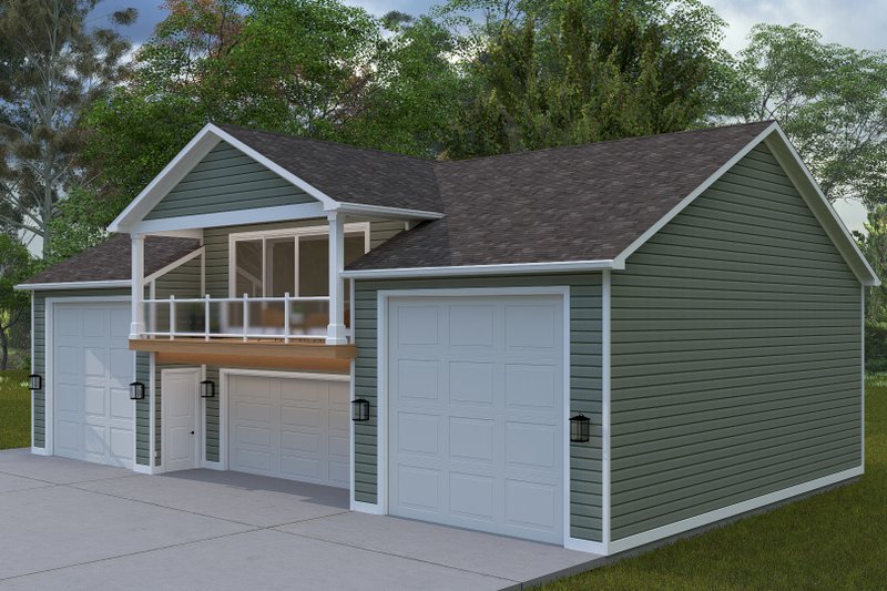 Architectural House Design - Exterior - Front Elevation 3 for Farmhouse House Plan #1060-343, 0 bath