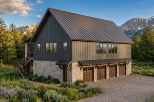 Architectural House Design - Exterior - Front Elevation for Barndominium House Plan #455-818 - 3 bed, 2.5 bath