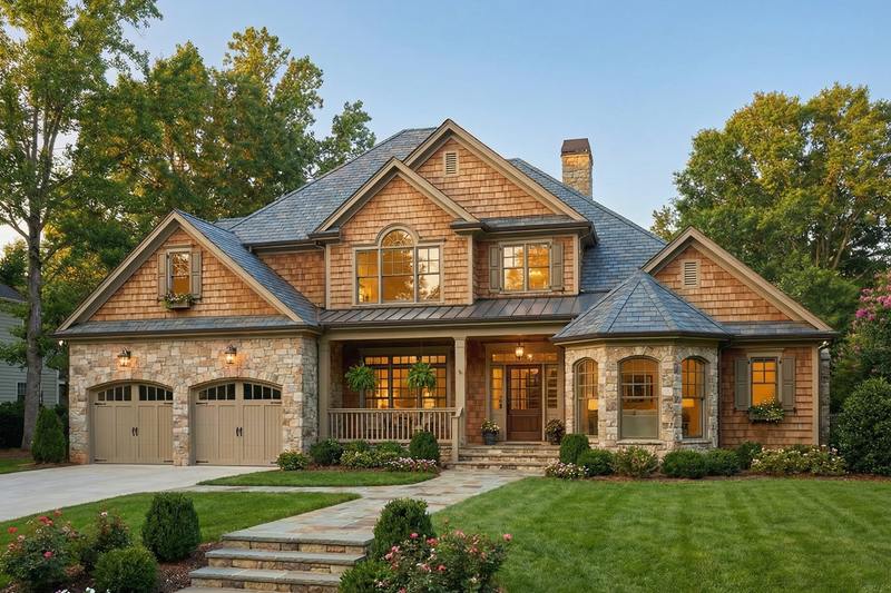 Architectural House Design - Craftsman Exterior - Front Elevation Plan #923-475