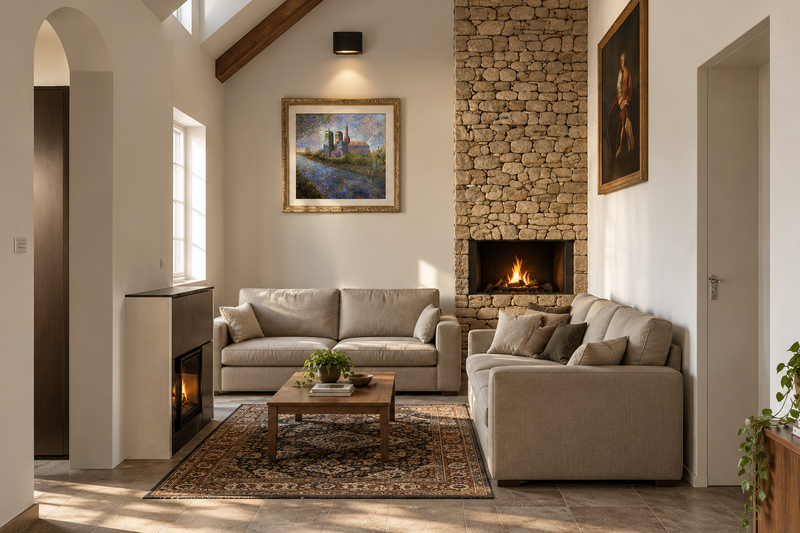 Dream House Plan - Interior - Family Room for European House Plan #542-5 - 2 bed, 1 bath