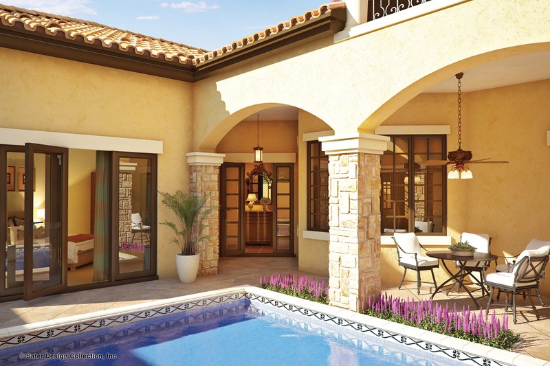 Home Plan - Exterior - Outdoor Living 2 for Mediterranean House Plan #930-22 - 4 bed, 5 bath