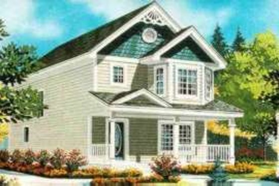 Exterior - Front Elevation for Cottage House Plan #308-193 - 3 bed, 1.5 bath