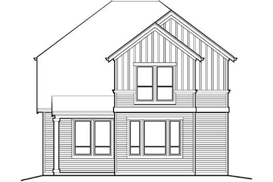 Exterior - Rear Elevation for Traditional House Plan #48-510 - 4 bed, 2.5 bath