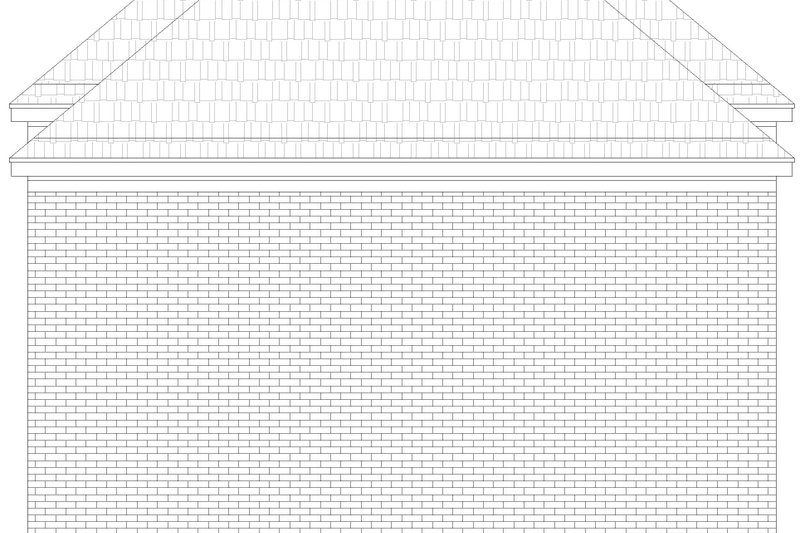 Architectural House Design - Exterior - Other Elevation for Colonial House Plan #932-1152 - 1 bed, 1 bath