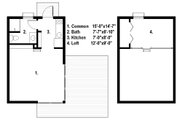 Modern Style House Plan - 1 Beds 1 Baths 525 Sq/Ft Plan #497-61 