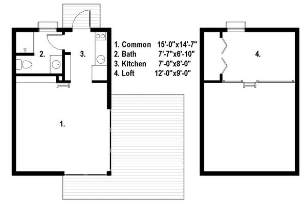 Home Plan - Modern Floor Plan - Main Floor Plan #497-61