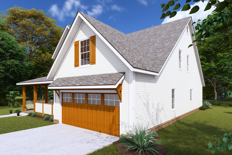 House Design - Exterior - Other Elevation for Farmhouse House Plan #513-2239 - 3 bed, 2.5 bath