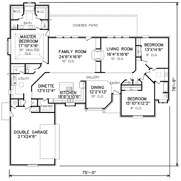 Traditional Floor Plan - Main Floor Plan #65-121
