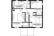 Colonial Style House Plan - 3 Beds 1.5 Baths 1314 Sq/Ft Plan #23-629 
