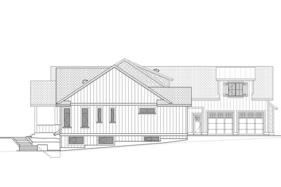 Exterior - Other Elevation 1 for Farmhouse House Plan #1086-14 - 4 bed, 3.5 bath