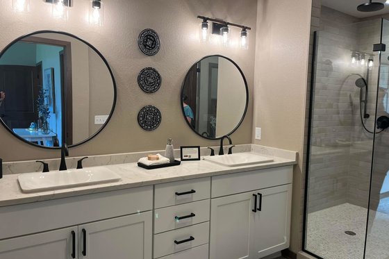 Interior - Master Bathroom for Farmhouse House Plan #20-2510 - 4 bed, 2 bath