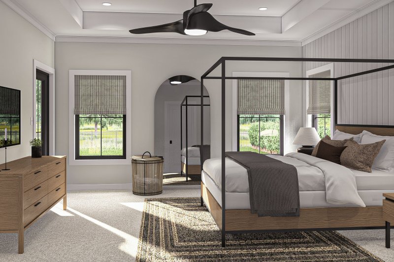 House Plan Design - Interior - Master Bedroom 1 for Modern House Plan #455-448 - 2 bed, 2 bath