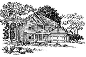 Traditional Exterior - Front Elevation Plan #70-317