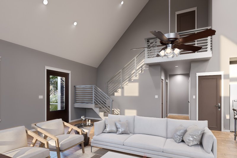 Home Plan - Interior - Family Room 2 for Country House Plan #932-54 - 2 bed, 2 bath