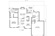 Southern Style House Plan - 3 Beds 2.5 Baths 1635 Sq/Ft Plan #17-543 