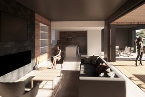 Interior - Family Room for Modern House Plan #473-4 - 3 bed, 3.5 bath