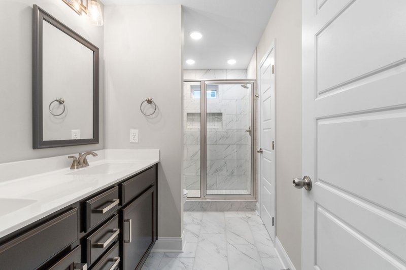 Architectural House Design - Interior - Master Bathroom for Traditional House Plan #20-2432 - 4 bed, 2.5 bath