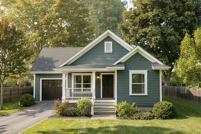 Dream House Plan - Exterior - Front Elevation 2 for Farmhouse House Plan #79-333 - 4 bed, 2 bath