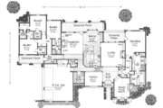 European Style House Plan - 4 Beds 3.5 Baths 4082 Sq/Ft Plan #310-343 
