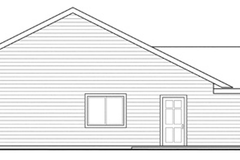 Architectural House Design - Exterior - Other Elevation for Ranch House Plan #124-855 - 3 bed, 2 bath